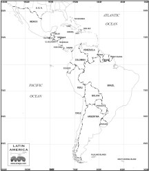 Download LATIN AMERICA Map to print from your computer